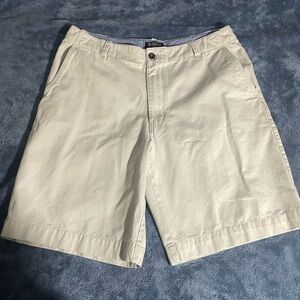 G.H. Bass & Company Men’s Chino Shorts Beige Khaki‎ Cotton Size 34